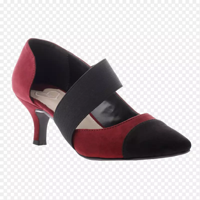 红色绒面皮鞋马德琳-红色鞋