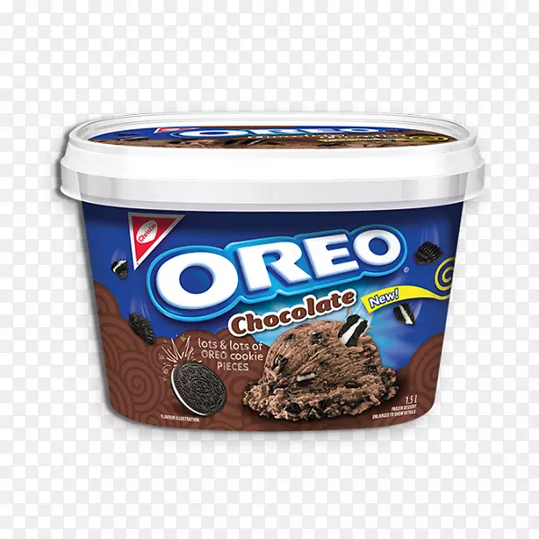 巧克力冰淇淋奶制品奥利奥饼干和奶油坚果包装