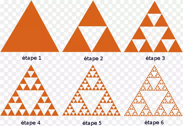 Sierpinski三角形Sierpinski地毯分形混沌理论-三维三角形