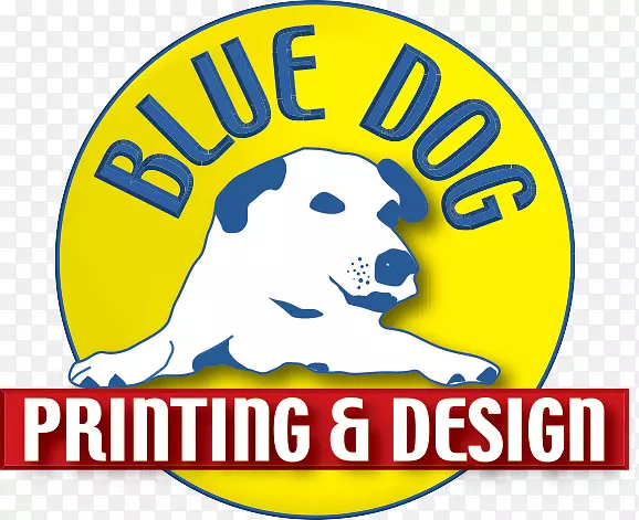 蓝狗印刷和设计.西切斯特打印机图形设计图形标志.印刷广告