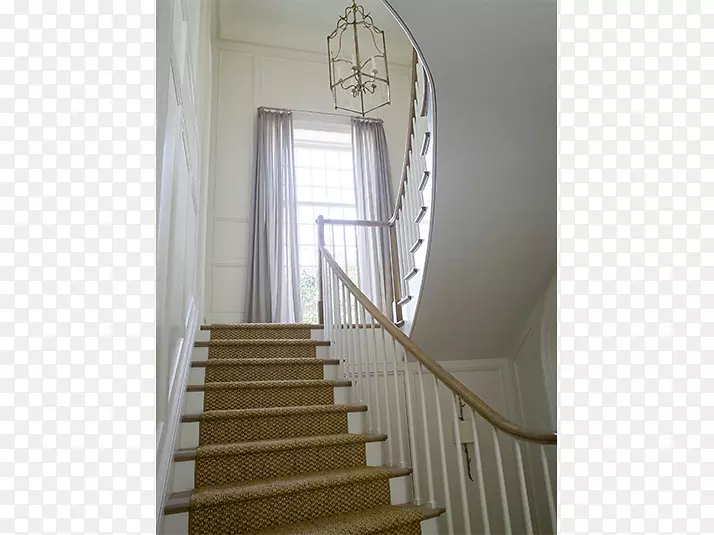楼梯窗百叶窗和窗帘处理窗帘-楼梯