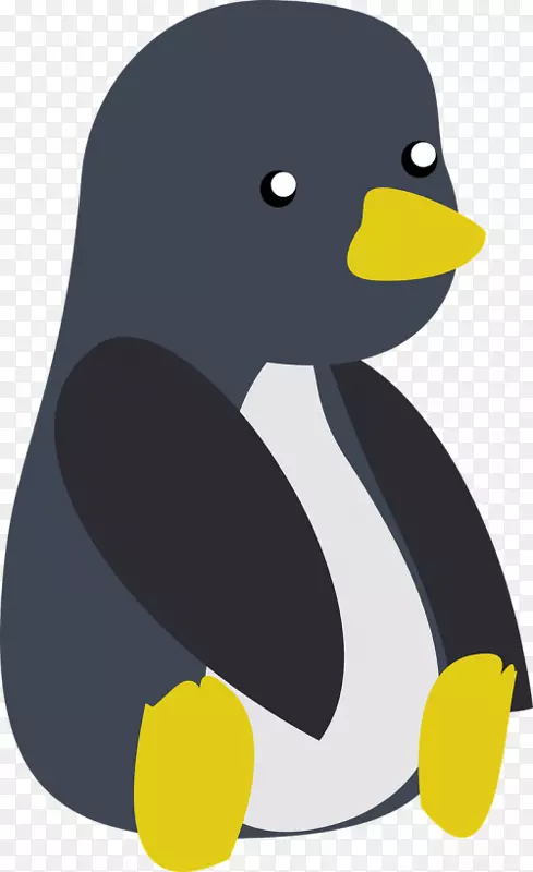 企鹅王剪贴画鸟像-企鹅