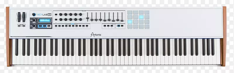 Aturia keylab 88是MIDI键盘声音合成器-很好的报纸设计