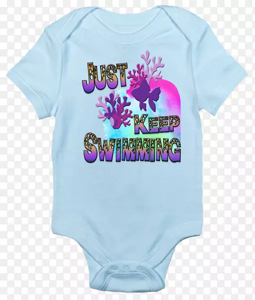 婴儿及幼童一件t恤袖子体式泳衣婴儿游