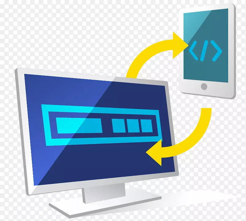 计算机显示器标志产品设计展示广告电脑图标设计