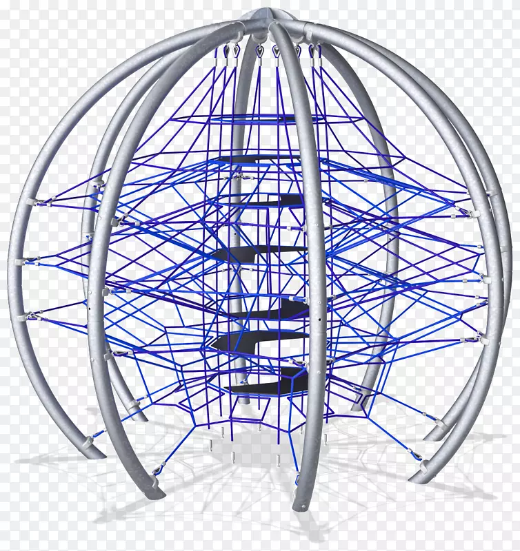 球形圆顶球自行车车轮运输绳爬升
