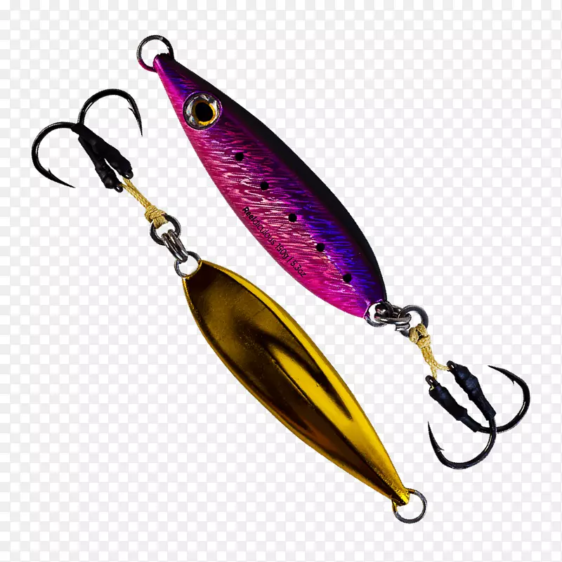 勺子诱饵紫色棕榈结钓鱼诱饵和诱饵.紫色