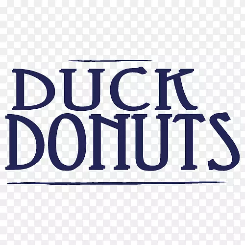 标志鸭甜甜圈品牌字形线