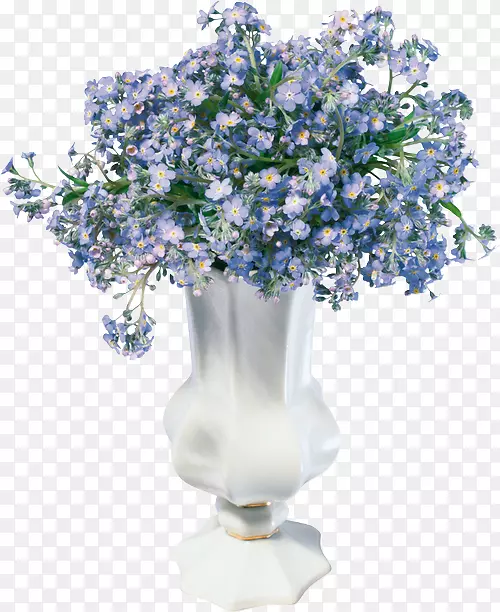 花卉设计剪贴画花瓶-花卉