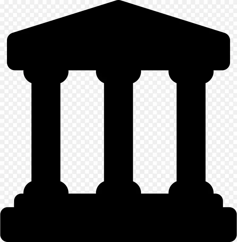 计算机图标符号列古希腊庙宇图形符号