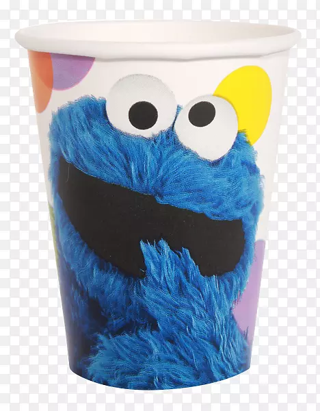 饼干怪物埃尔莫咖啡杯大鸟木偶-派对杯