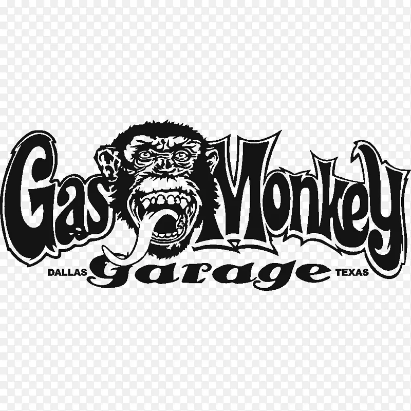 煤气猴吧n‘格栅毒气猴车库雪佛兰图形徽标-猴肩标志