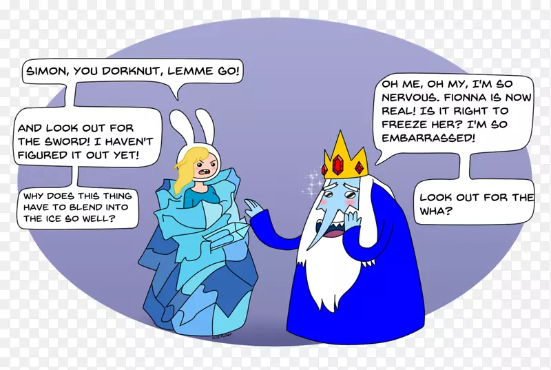 Elsa冷冻图像Fionna和蛋糕绘制-ELSA