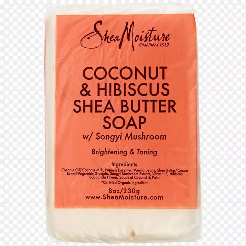 乳木果湿气椰子&芙蓉油牛油香椰子芙蓉香皂-椰子油