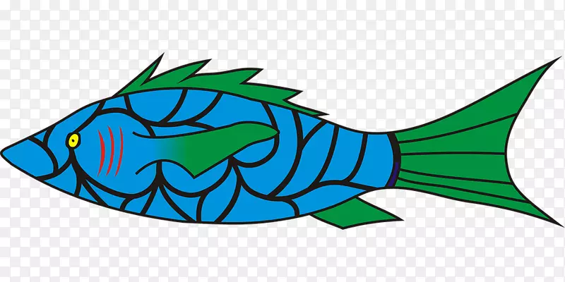 鱼类剪贴画图形符号-鱼