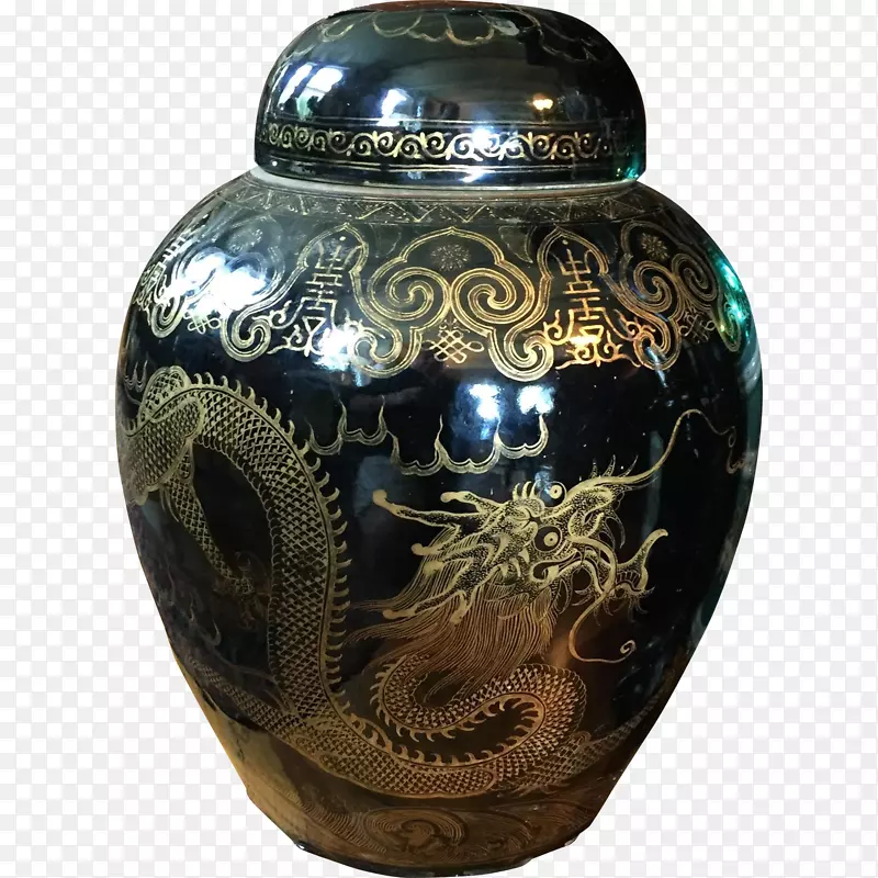 花瓶陶瓷钴蓝花瓶