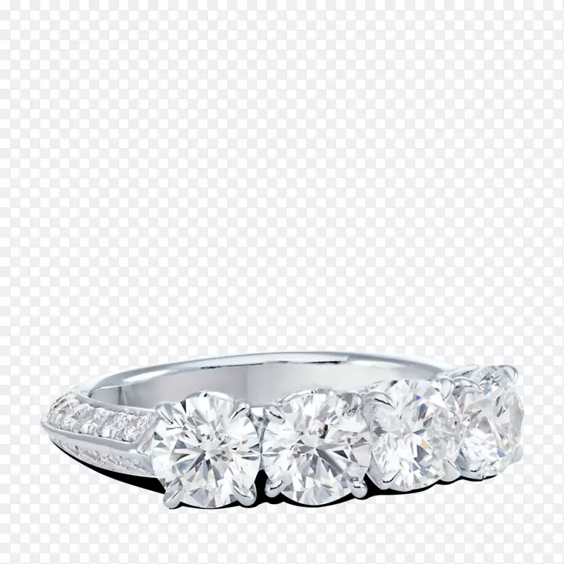 水晶银制婚纱供应体珠宝.曲线戒指