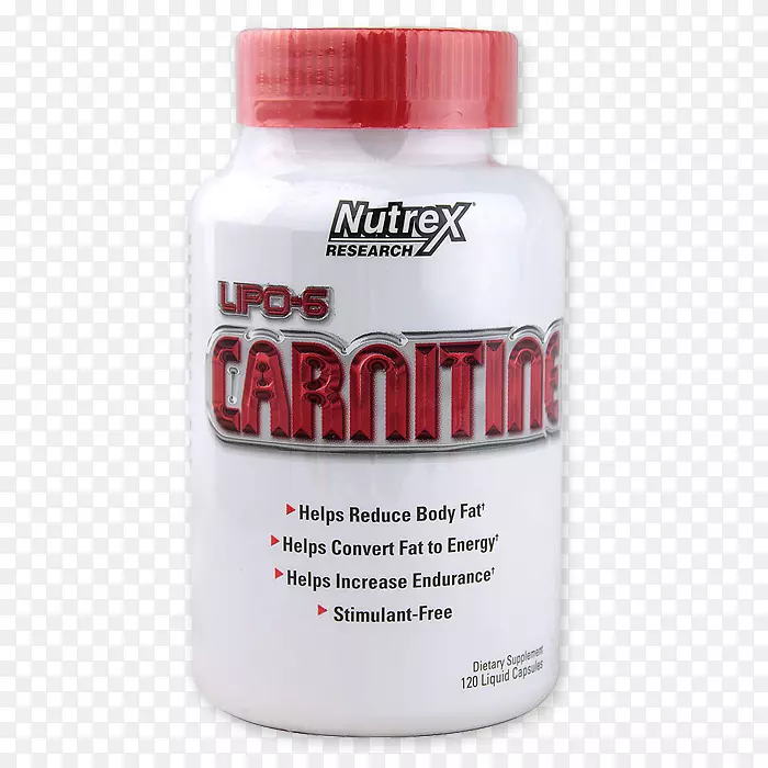 营养补充剂-6肉碱左旋卡尼汀胶囊NUtrex lipo-6最大强度120液帽-片剂