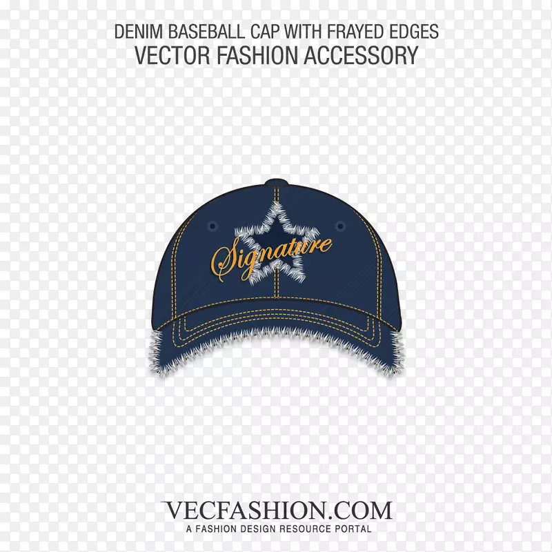 棒球帽标志产品设计字体棒球帽