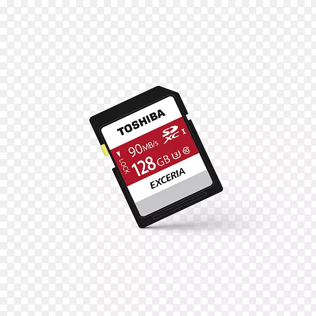 安全数字SDXC东芝闪存摘录PRO SD卡多色128 GB-专业卡