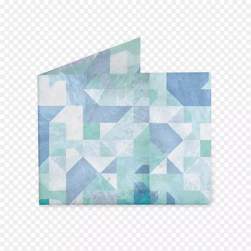 广场席长方形绿松石-最小DJ海报