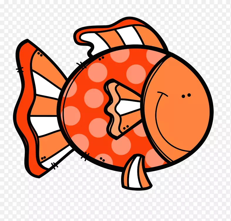 剪贴画一条鱼，两条鱼，红鱼，蓝鱼幼儿园形象-创意前进