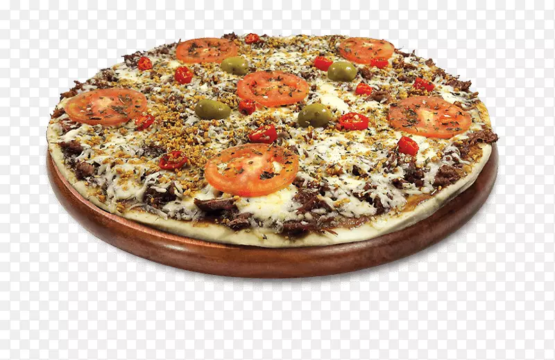 西西里比萨饼烧烤酱玛纳基什比萨利亚披萨