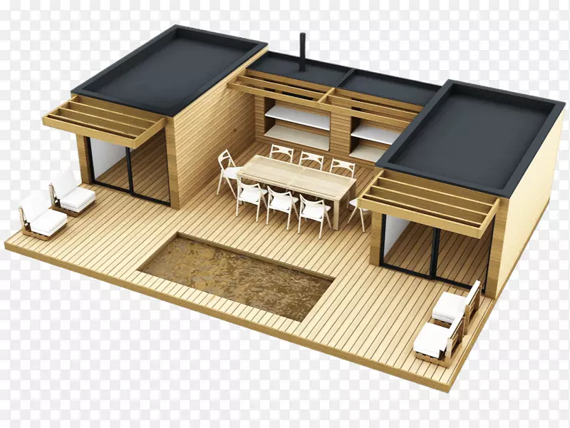 住宅产品设计物业屋面标尺模型房屋