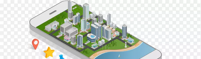 图形gps导航系统图像移动电话创意奖杯