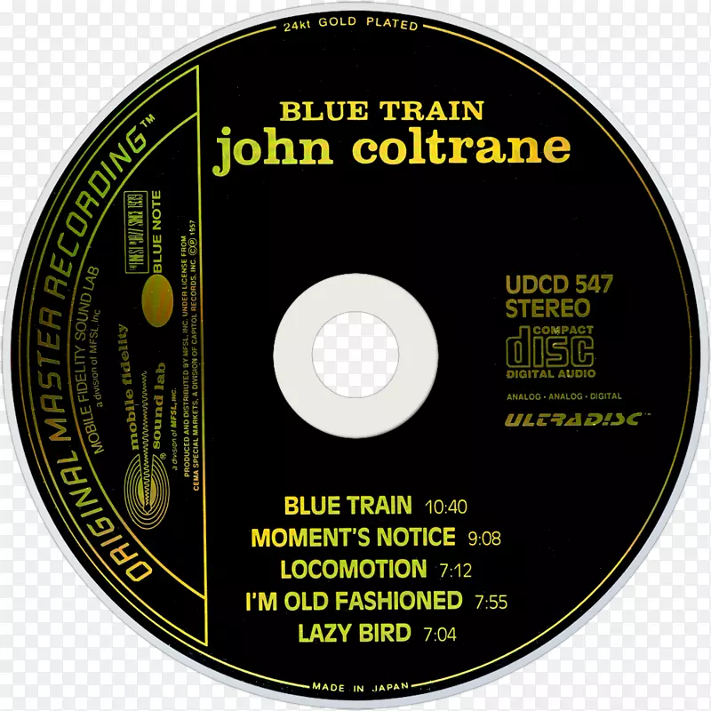 激光唱盘蓝色列车留声机唱片Jpn(Jabatan Endaftaran Negara)-Coltrane