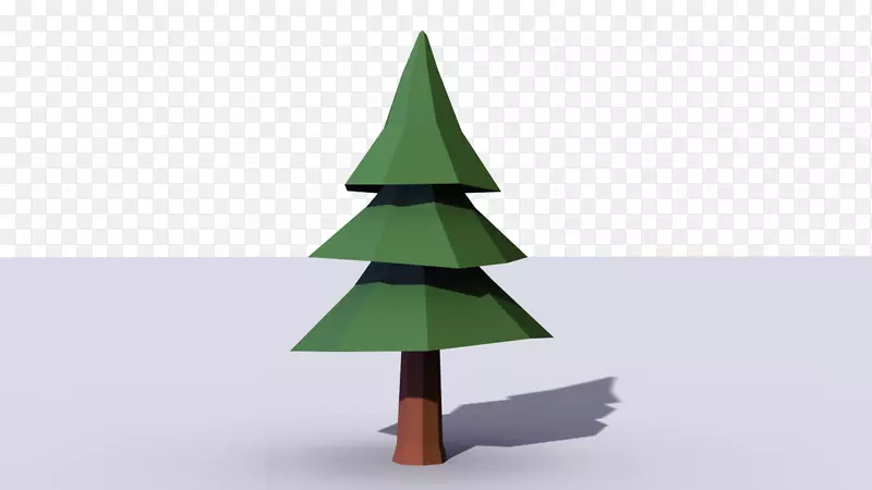 杉木圣诞树松树低聚树