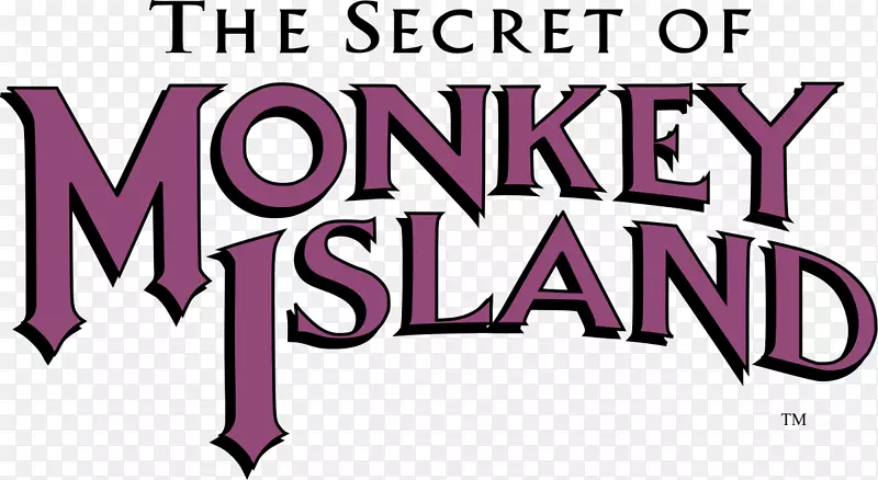 猴岛标志插图的秘密字体剪辑艺术-猴子文本框
