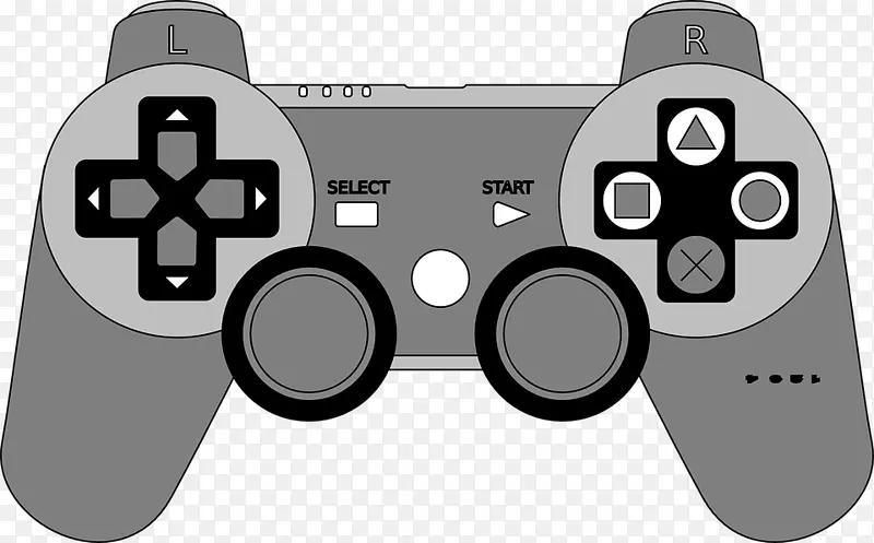 游戏机操纵杆Xbox 360控制器剪辑艺术游戏控制器-PlayStation