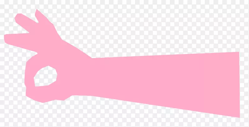 拇指产品设计图形线粉红m线