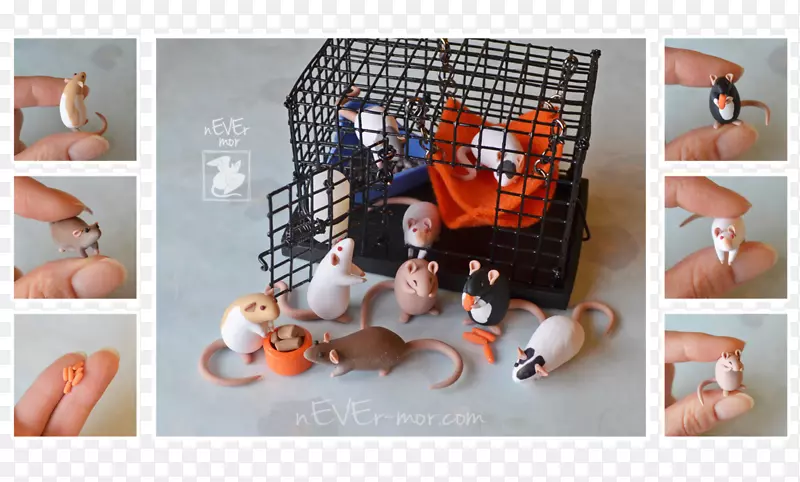 雕塑艺术家塑料大熊猫-兔子吃胡萝卜
