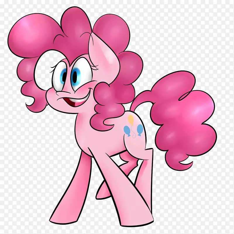 马夹艺术粉红m动物-马