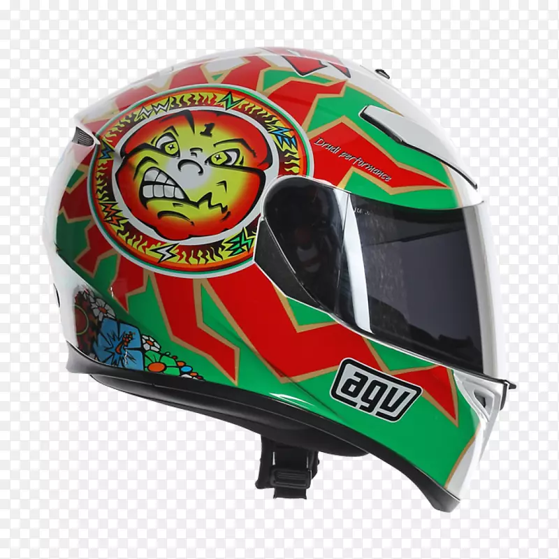 摩托车头盔1998年伊莫拉市摩托车大奖赛Mugello电路Autodromo Enzo e dino法拉利AGV-摩托车头盔