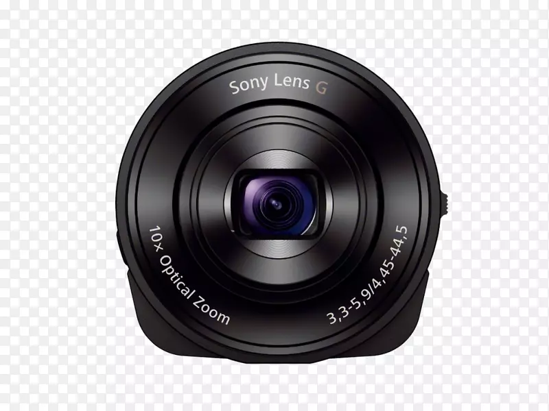 索尼数码相机-qx 100 20.2 mp智能手机可附数码相机-1080 p-黑色索尼ice-qx1