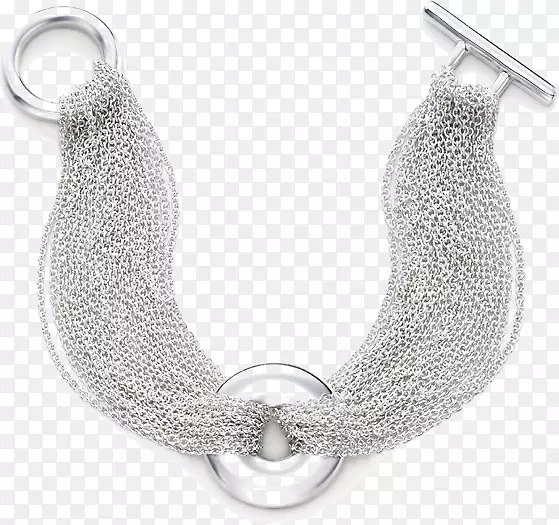 银蒂芙尼公司珠宝手镯链-银