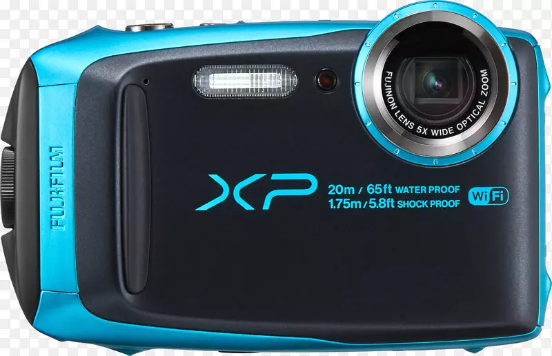 Fujifilm FinePix xp 120数码相机(天蓝色)点拍摄相机Fujifilm FinePix xp 120 16.4 MP紧凑型数码相机-1080 p-黄色相机