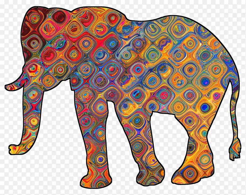 非洲象印度象剪贴画t恤象