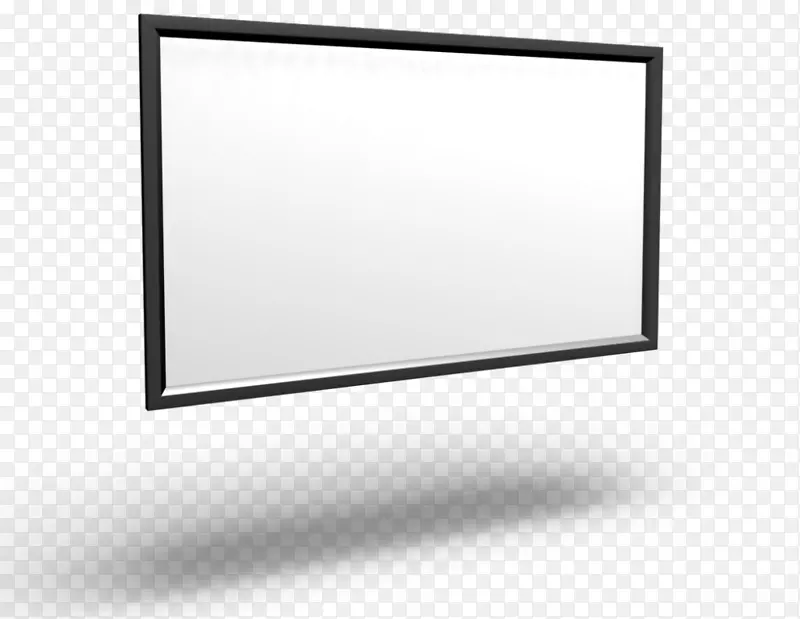 电脑监控产品设计矩形平板显示角