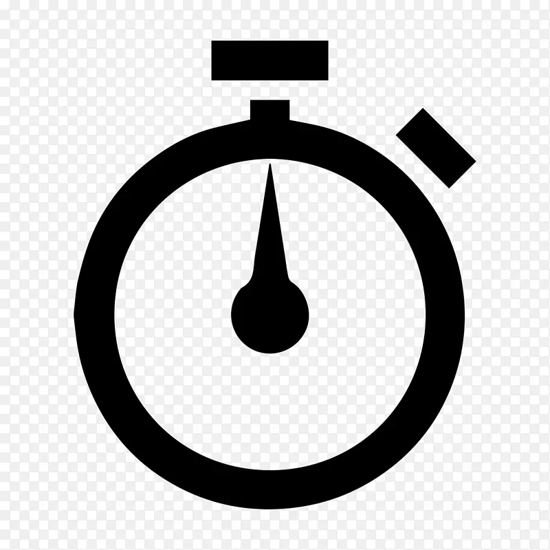 秒表电脑图标计时器剪辑艺术时钟
