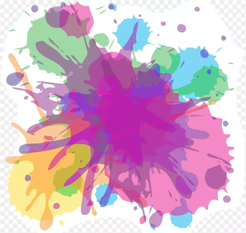 图形图像绘制艺术水彩彩虹圆