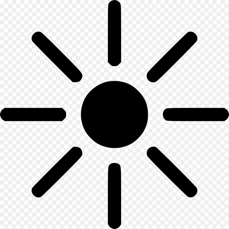 电脑图标，可伸缩图形，剪贴画，图像.太阳轮廓