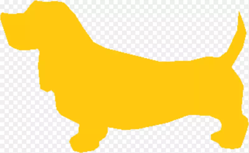 养狗夹艺术黄色小狗