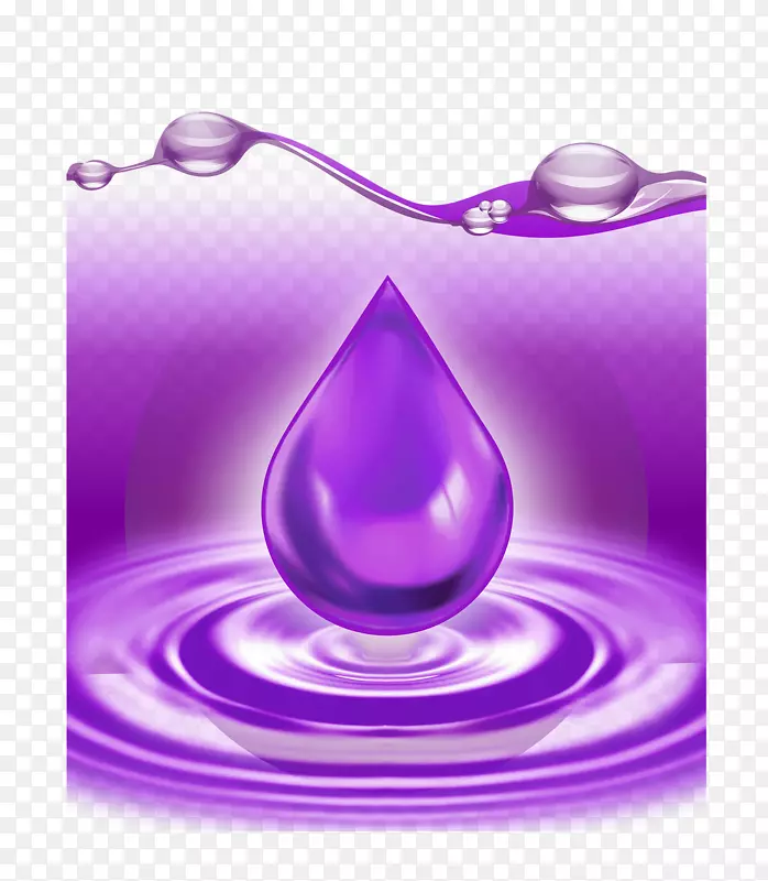 紫色水滴紫罗兰色