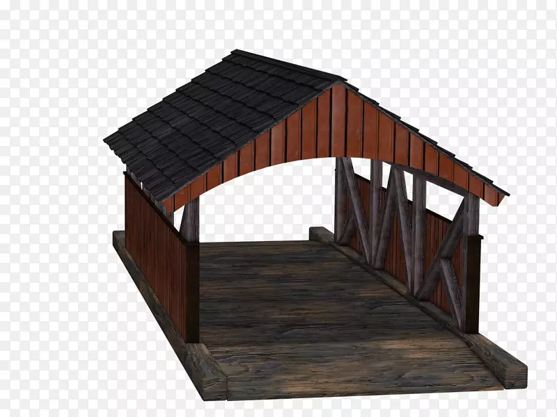 木桥图形屋顶木材