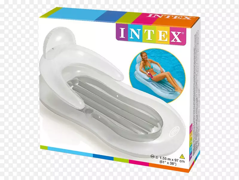 Amazon.com游泳池Intex浮动舒适休息室充气Intex日落婴儿游泳池-孩子