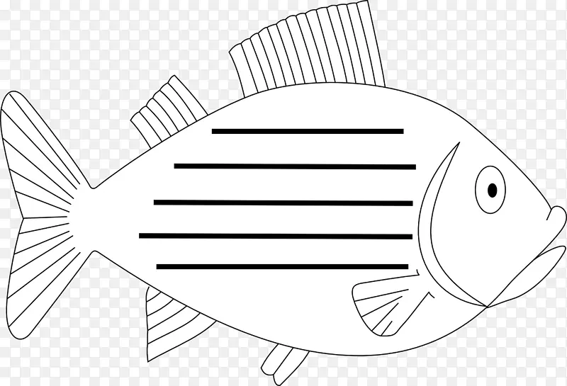 剪贴画锦鲤素描画册图像-鱼